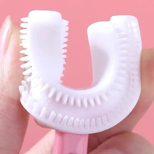 Promoción 2 Cepillos de Dientes silicona Con forma de U para niños